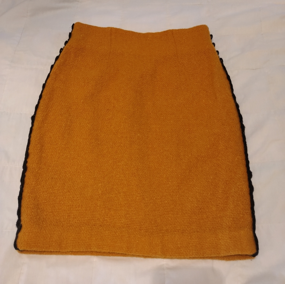 Neiman Marcus Vintage Skirt Yellow Pencil Skirt
